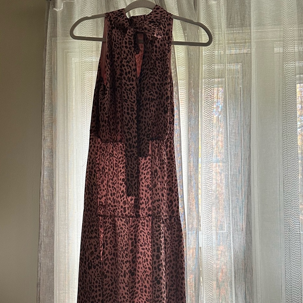 BRAND NEW SAM EDELMAN pink leopard dress- size 6. NEW WITH TAGS - Picture 2 of 5